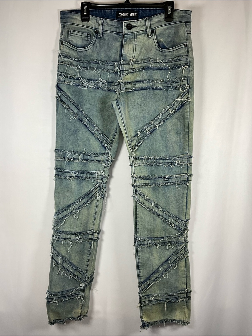 Legendary Status Jeans Size 32 Light Blue Distressed Men’s Straight Jeans